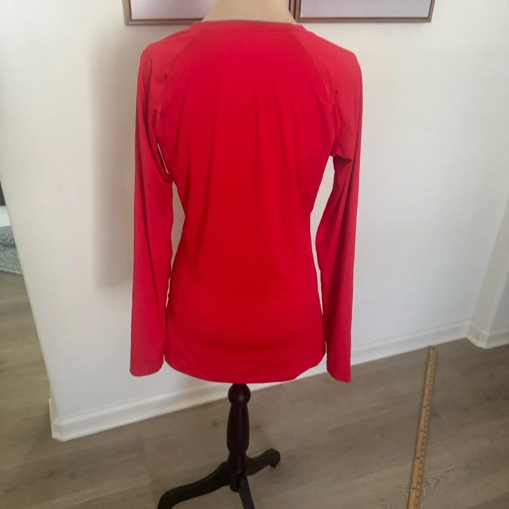 Nike Women's Vivid Red Long Sleeve Tee